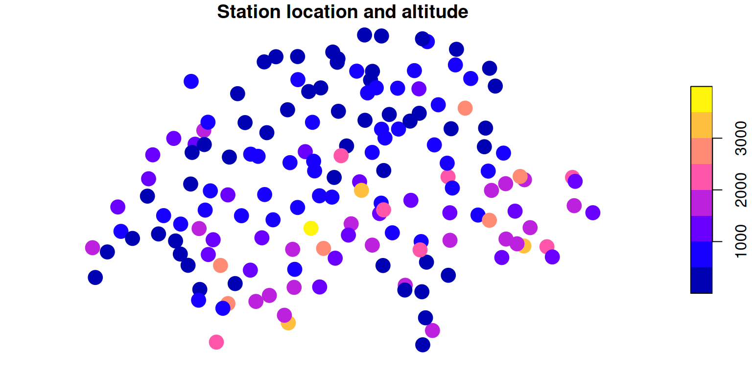 Spatial plot showing the location of all stations available via this resource.